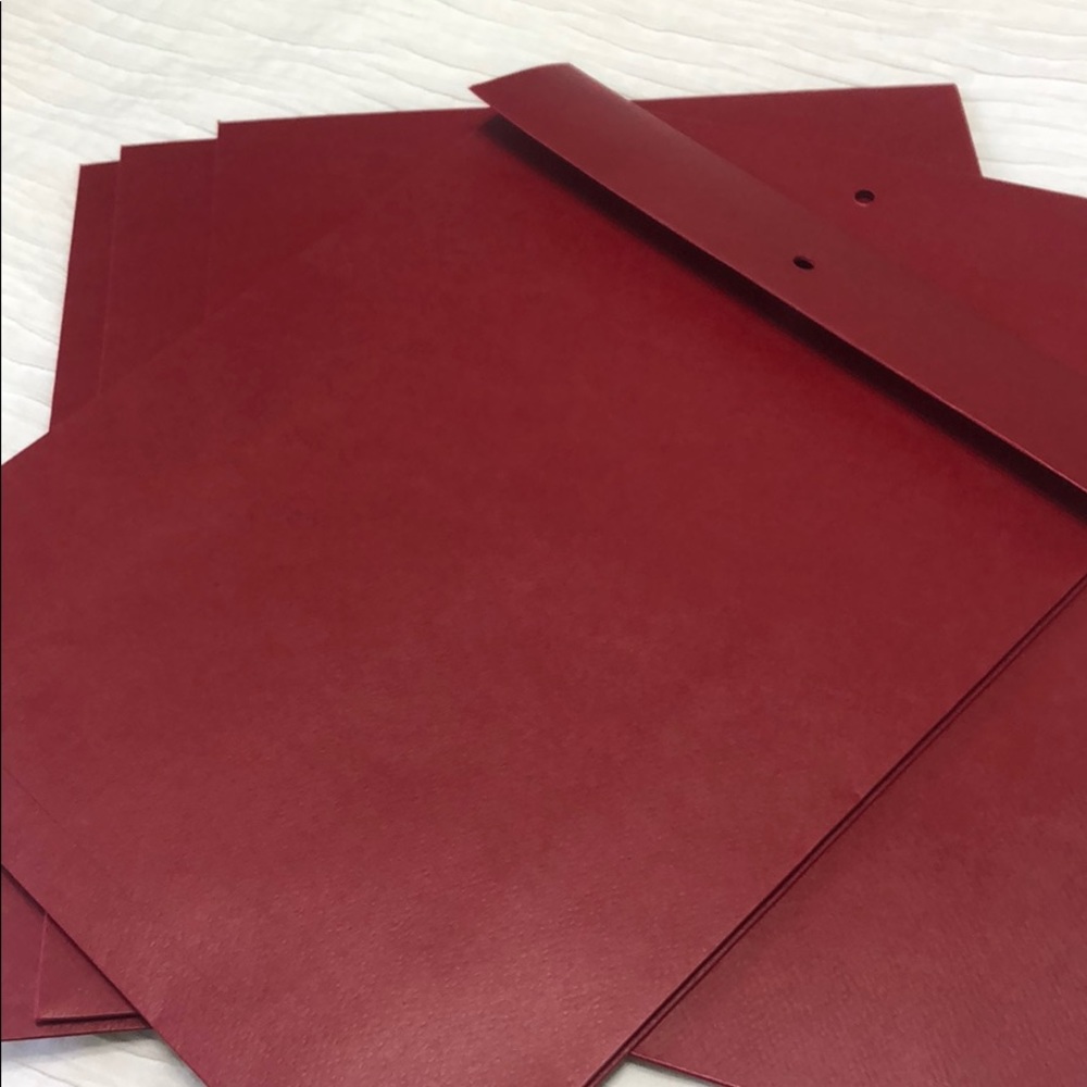 Salvatore Ferragamo Red Gift Envelopes - New - Picture 2 of 4